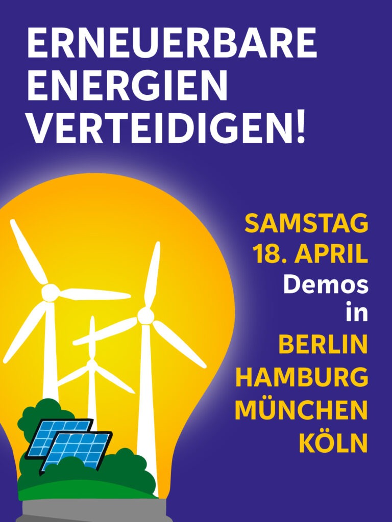 Erneuerbare Energien verteidigen!